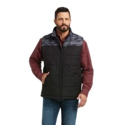 Ariat Men's Crius Black Digi Camo Conceal Carry Insulated Vest 10037548. GIFT WITH PURCHASE HIGH PERFORMANCE TEK WORK SOCK 2 PAIR PACK