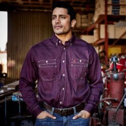 Ariat Men's FR Vented Malbec Work Shirt 10035432