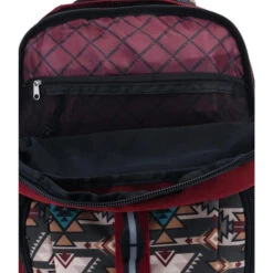 HOOEY "OX" BURGUNDY/BLACK W/MULTI COLOR PATTERN HOOEY BACKPACK -HerraduraDeOro 000000 WE 000000000000000000000000 2f0935fe 83f2 4e68 893f 53896004627d
