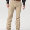 WRANGLER® COWBOY CUT® MENS SLIM FIT JEAN IN PREWASHED TAN COLOR