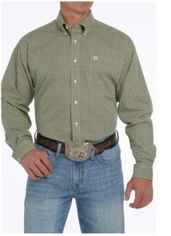 Cinch Men's Arena Shirt Lime
