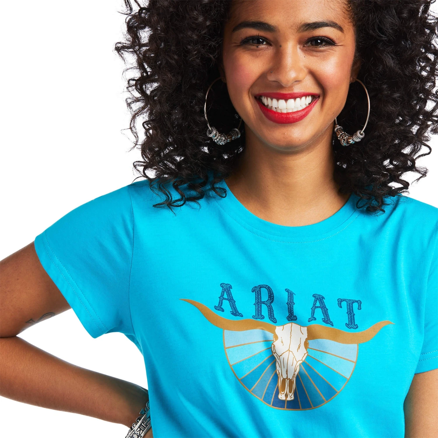 Ariat R.E.A.L. Pacific Steerhead Women's Tee 3 Ariat R.E.A.L. Pacific Steerhead Women's Tee - Image 3