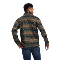Ariat Men's Wesley Brindlewood Brown & Teal Serape Sweater Pullover *FREE ARIAT BOOT SOCK'S WITH A PURCHASING OF THIS SWEATSHIRT* -HerraduraDeOro 000000 WE 0000000000000 939870b1 b048 466b 946e c0bfc79dd3de