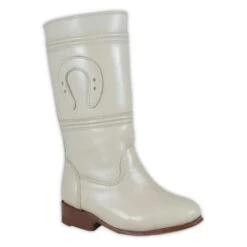 BOTA DE ESTILO ESCARAMUZA PARA DAMA EN COLOR HUESO