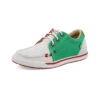 Twisted X Casual Shoes Womens Leather Lace White Multi WCA0066