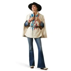 Ariat Women's Chimayo Southwestern Print Cape Coat