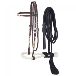 Tough-1 ROYAL KING BROW BAND HEADSTALL BOSAL/MECATE SET