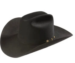 HerraduraDeOro 25 El Presidente Black Stetson 100X Premier Cowboy Hat