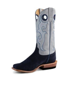 HORSE POWER MENS MARINE BLUE SUEDE BOOTS -HerraduraDeOro 13 31e2be19 5c5a 4be8 b096 7f9a6ea7b6ef