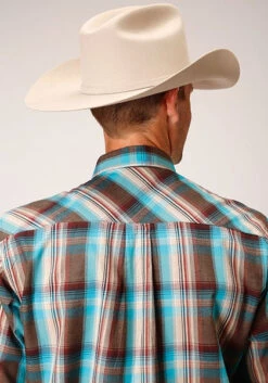 Roper Men's Western Men Shirt L/S West Made Collection 03-001-0062-0312 BU -HerraduraDeOro 13 b6d2f97b 28b3 43c3 a35c 619e056bd164
