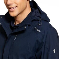 Ariat® Men's Coastal H2O Navy Blue Waterproof Hooded Jacket 10030340 -HerraduraDeOro 1 1Untitled ab8b6670 c8ab 4ef3 8f88 e3235c644da8
