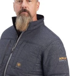 Ariat Men's Rebar Valiant Charcoal Heather Grey Water Resistant Insulated Stretch Canvas 10041581 Work Jacket -HerraduraDeOro 1 1Untitled bdbb7c5f c475 453f 99d6 0574facd12a6