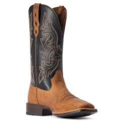 Ariat Men's Drover Ultra Sorrel Brown And Black Bantamweight Wide Square Toe Cowboy Boots * GIFT WITH PURCHASE * FREE ARIAT T-SHIRT * *FREE SHIPPING* -HerraduraDeOro 28