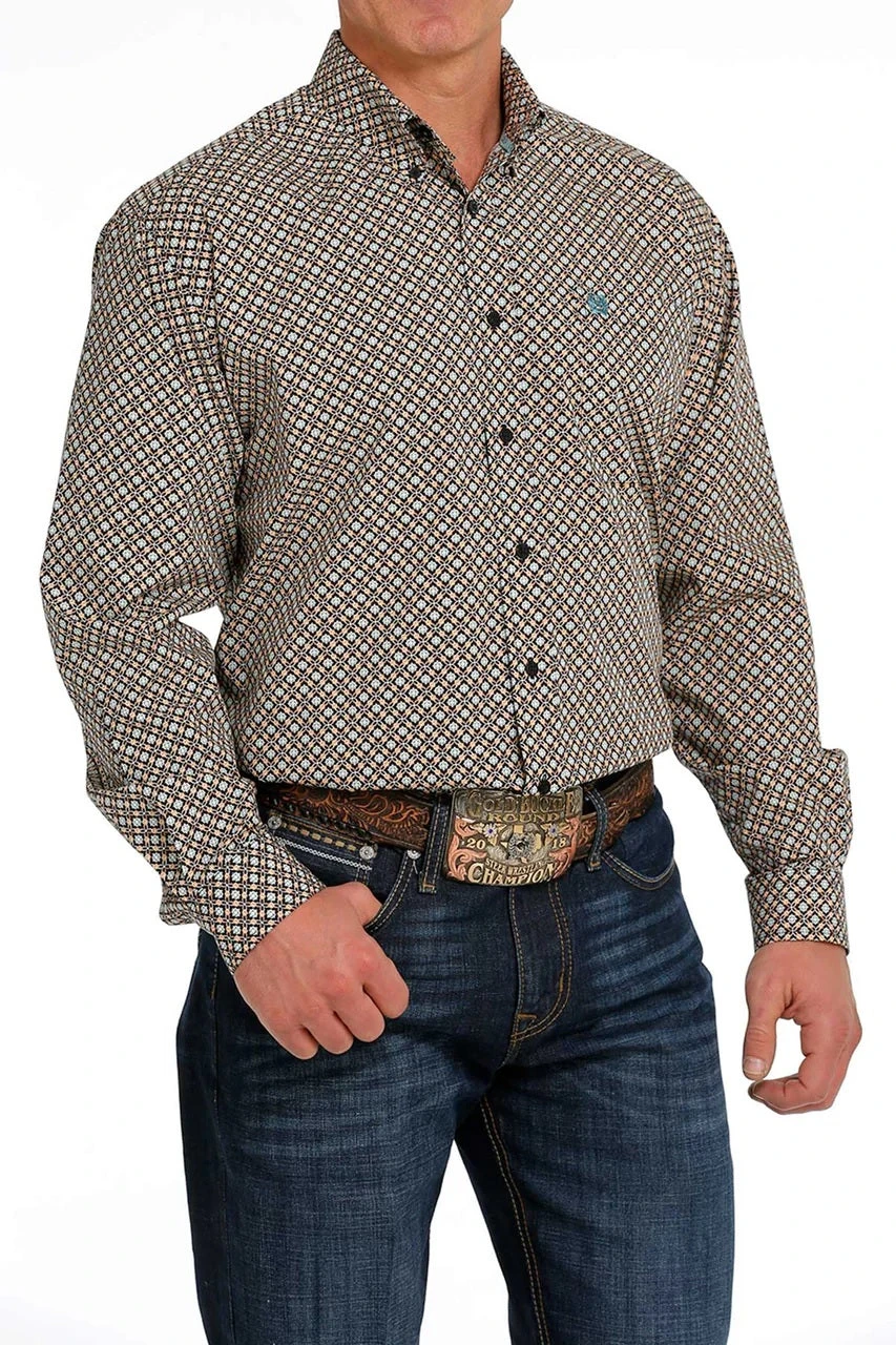CINCH NAVY BLUE MULTI COLOR PRINT - MENS SHIRT - MTW1105471 1 CINCH NAVY BLUE MULTI COLOR PRINT - MENS SHIRT - MTW1105471