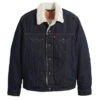 LEVI'S MEN'S JUNIPER SHERPA LINED TRUCKER DENIM JACKET