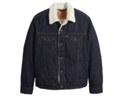 LEVI'S MEN'S JUNIPER SHERPA LINED TRUCKER DENIM JACKET