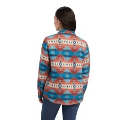 Ariat Women's REAL Shacket Shirt Jacket Fiery Jacquard - 10041578. GIFT WITH PURCHASE Cozy Aloe-Infused House Sock 2 Pair Multi Color Pack -HerraduraDeOro 8