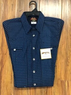 HerraduraDeOro 28 CAMISOLA CHARRA AZUL DE HOMBRE