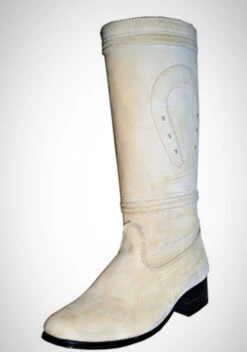 BOTA DE ESTILO ESCARAMUZA PARA DAMA EN COLOR HUESO DE GAMOSA