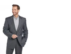 ZACO VAQUERO GRIS. CIRCLE S WESTERN MENS HOUSTON SPORT COAT