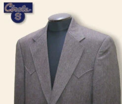 ZACO VAQUERO GRIS. Heather "Vegas" Sport Coat Circle S . -HerraduraDeOro CIRCLE S GRAY SUIT 1 05 06 2019