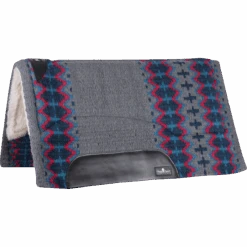 Classic Equine SensorFlex Wool Top 32 X 34 Saddle Pad Grey/Navy. Carona Para Montura