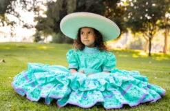 VESTIDO DE ESCARAMUZA DE NINA. ESCARAMUZA DRESS 4-5 YEAR OLD -HerraduraDeOro ESCARAMUZA DRESS 4 07 01 2019