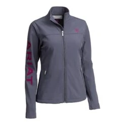 WOMEN'S ARIAT New Team Softshell Jacket 10 WOMEN'S ARIAT New Team Softshell Jacket -HerraduraDeOro F20 WMS ENGL 10032694 ghost front