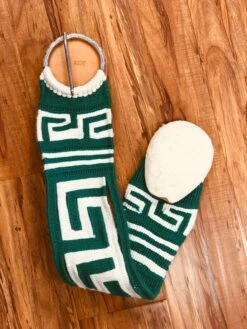 TRADITIONAL UNLINED CHARRO CHINCH WITH STAINLESS STEEL BUCKLE -HerraduraDeOro GREEN WHITE CINCH 4 01 26 2019