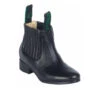 Botine De Niňo La Barca De Piel Color Negro.La Barca Kids Black Leather Botine Charro