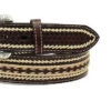 NOCONA BELT WITH LEATHER LACING