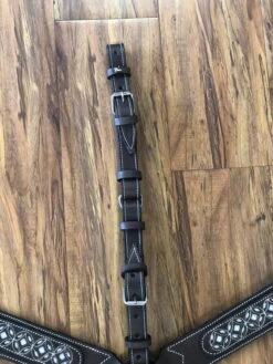 PRECHO PRETAL CHARRO DE VAQUETA PARA CABALLO. RICH BROWN CHARRO BREAST COLLAR -HerraduraDeOro PECHO CAFE 3 06 29 2019
