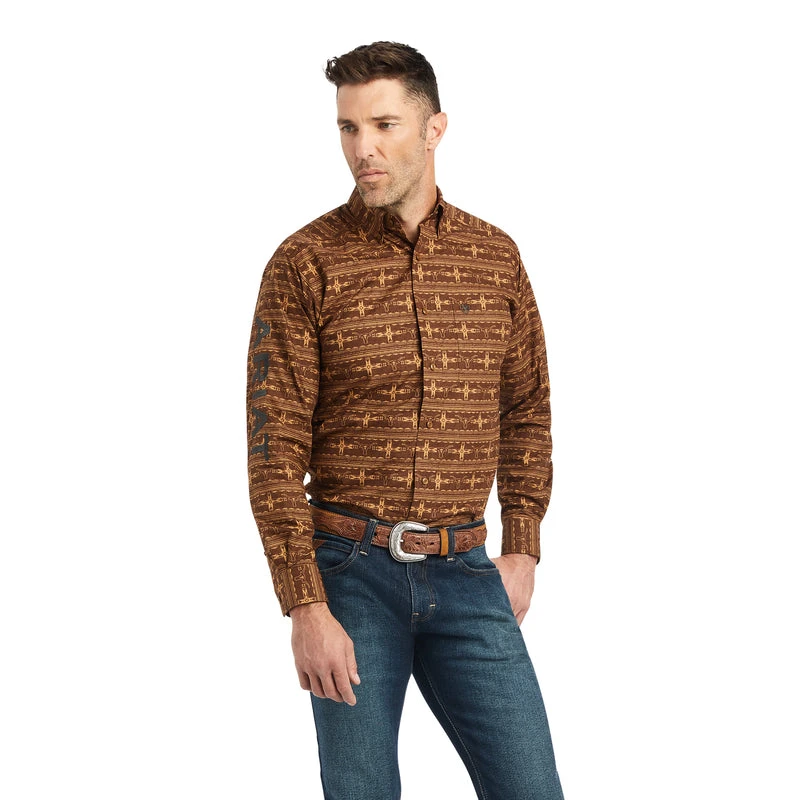 Ariat Men's Team Colter Fitted Shirt In Toffee *FREE SHIPPING* 1 Ariat Men's Team Colter Fitted Shirt In Toffee *FREE SHIPPING*