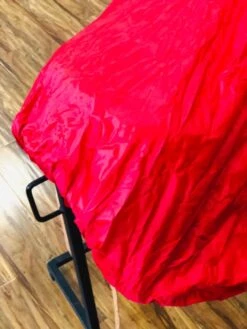 FUNDAS PARA MONTURA CHARRA DE ESCARAMUZA. SADDLE BAG FOR CHARRO SIDE- SADDLE -HerraduraDeOro RED SADDLE BAG 4