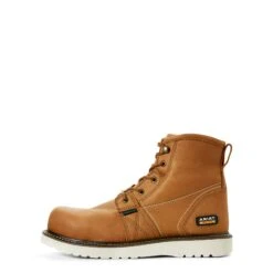 Men's ARIAT Rebar Wedge 6" Waterproof Composite Toe Work Boot -HerraduraDeOro S19 MNS WORK Couto 10023068 side