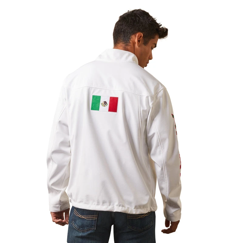 Ariat 10043549 Mens New Team Softshell MEXICO Jacket White * Gift With Purchase * *FREE SHIPPING* 5 Ariat 10043549 Mens New Team Softshell MEXICO Jacket White * Gift With Purchase * *FREE SHIPPING* - Image 5