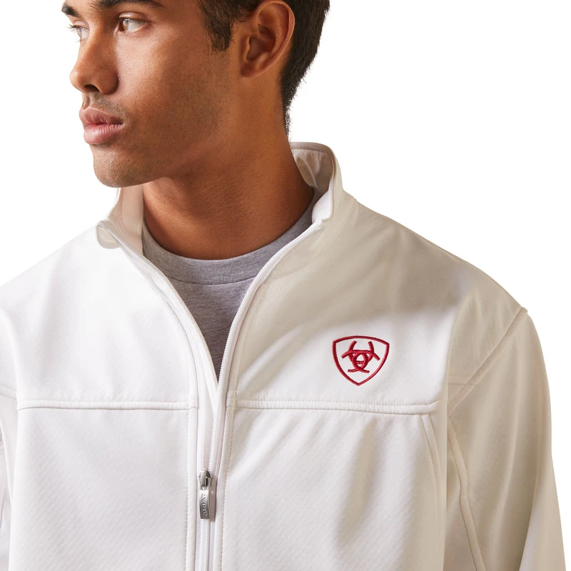 Ariat 10043549 Mens New Team Softshell MEXICO Jacket White * Gift With Purchase * *FREE SHIPPING* 4 Ariat 10043549 Mens New Team Softshell MEXICO Jacket White * Gift With Purchase * *FREE SHIPPING* - Image 4
