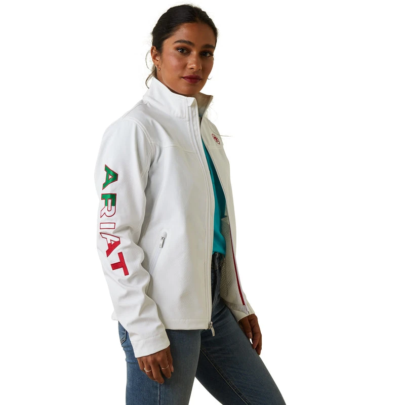 ARIAT WOMEN'S CLASSIC TEAM SOFTSHELL MEXICO JACKET *FREE SHIPPING* FREE GIFT* 2 ARIAT WOMEN'S CLASSIC TEAM SOFTSHELL MEXICO JACKET *FREE SHIPPING* FREE GIFT* - Image 2
