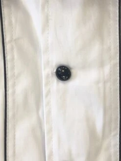 CAMISOLOA CHARRA BLANCA CON BORDADO Y DIES EN COLOR NEGRO. WHITE COLOR CHARRO SHIRT WITH BLACK EMBROIDERY WITH BLACK BUTTONS -HerraduraDeOro WHITE BLACK CHARRO SHIRT 3 06 16 2019
