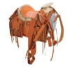 MONTURA CHARRA CHIMOTIADA. New Tan Mexican Charro Saddle With A Classic Art Work