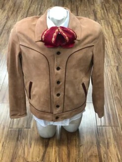 CHAMARRA COLOR PIÑON CHARRA DE HOMBRE