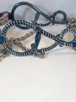 FRENO DE CHARRO AZUL DE CABALLO CON SERPIENTE DE PATAS -HerraduraDeOro image 150eccef 0d3c 4b2b 80ad 36cd99b6ca86