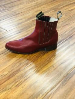 Botines Charros Para Hombre Color Ladrillo