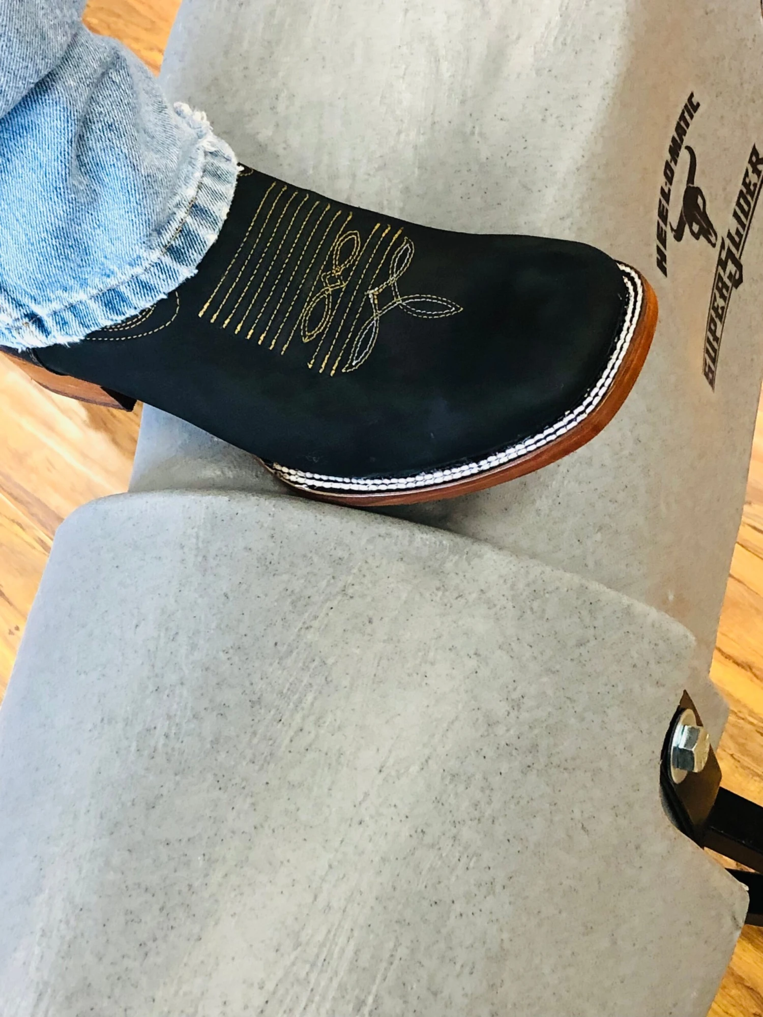 Botin Vaquero Negro Para Hombre 3 Botin Vaquero Negro Para Hombre - Image 3