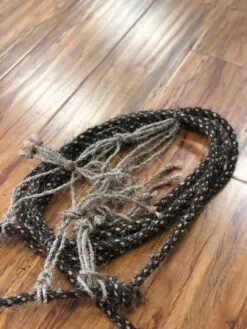 HAND BRAIDED HORSE HAIR BOSAL WITH HORSE HAIR HEADSTALL AND BRAIDED HORSE HAIR MACATE. BOSAL DE PELO DE CABALLO PARA ARRENDAR. -HerraduraDeOro image 1e12f6e6 754e 45fc a51e 4ded460576fc