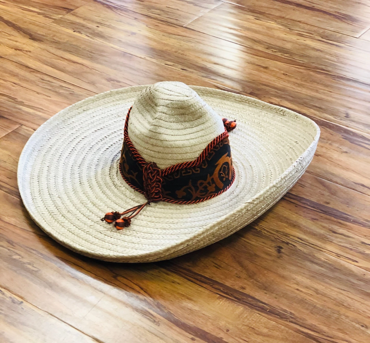 SOMBRERO DE CHARRO SOYATE CON GRECA. CHARRO HAT PLAM IN A EMBOSSED 6 SOMBRERO DE CHARRO SOYATE CON GRECA. CHARRO HAT PLAM IN A EMBOSSED - Image 6