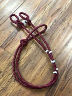 RIENDAS CHARRAS ROJO CON NEGRO. RED AND BLACK CHARRO HORSE REINS -HerraduraDeOro image 264b524b b3a7 4699 a4ce 50ae9b878c5b