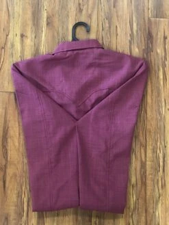 CAMISOLOA CHARRA COLOR VINO DESCOLORIDO. FADED WINE COLOR CHARRO SHIRT -HerraduraDeOro image 2c34f61f 8bc1 4d96 af49 70063d26c79a