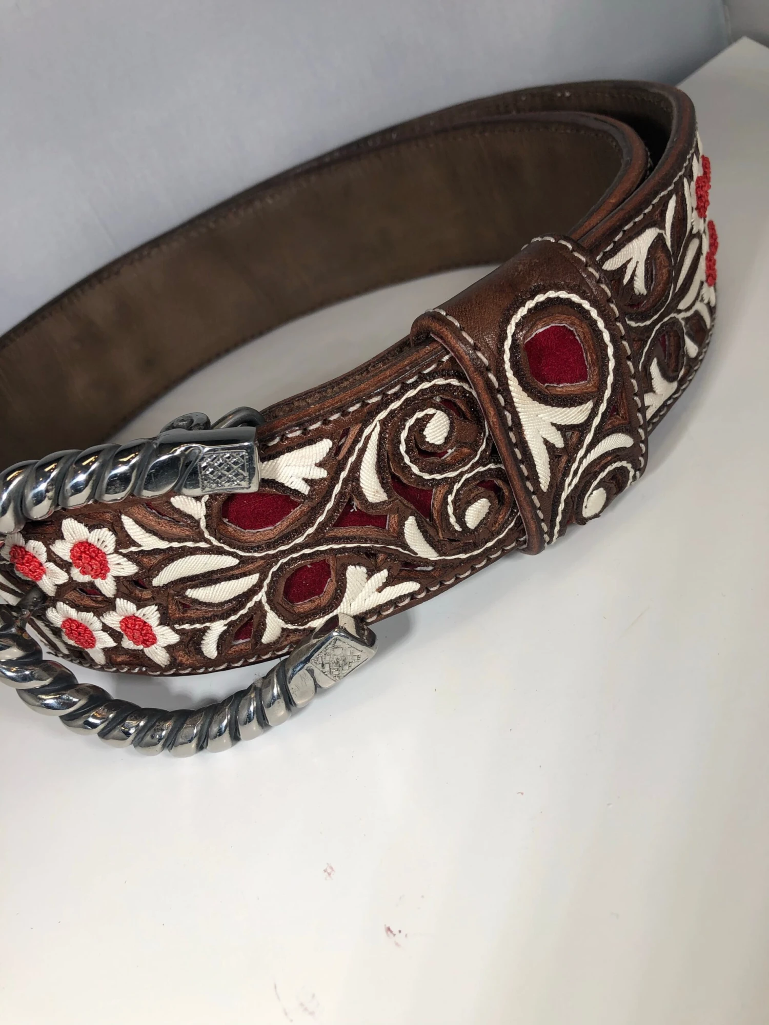 CINTO DE PITA .HAND MADE PITEADO BELT. 3 CINTO DE PITA .HAND MADE PITEADO BELT. - Image 3