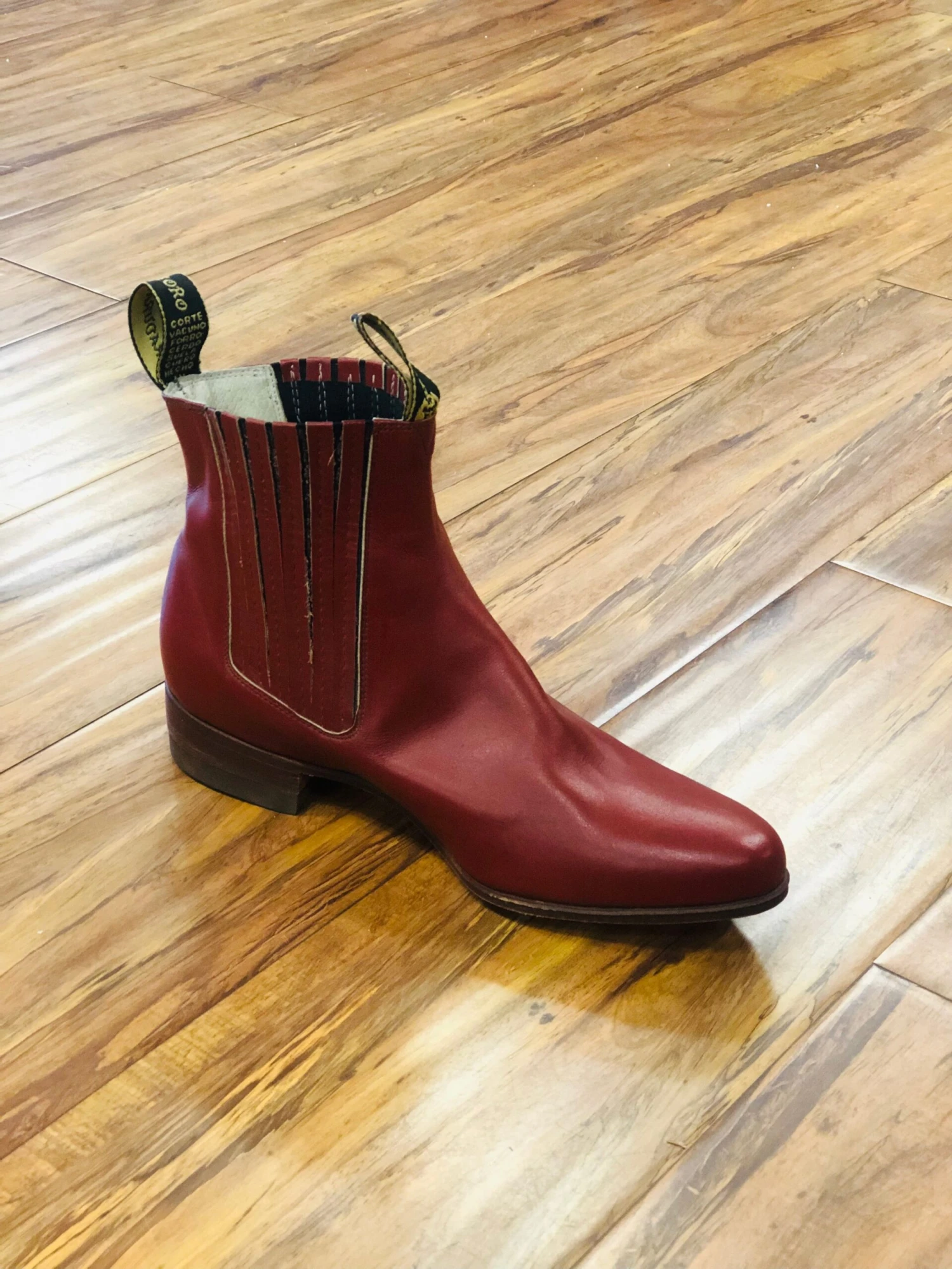 Botines Charros Para Hombre Color Ladrillo 4 Botines Charros Para Hombre Color Ladrillo - Image 4